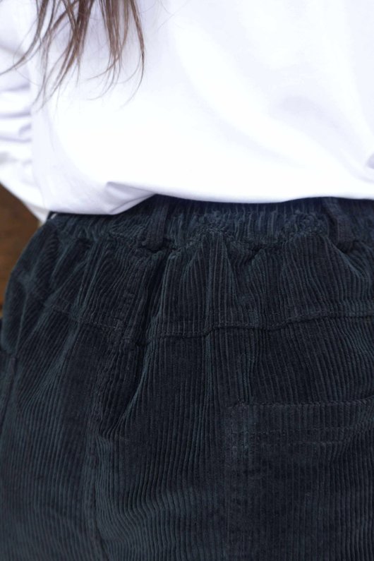 Gilbert Cord Barrel Pant Black /24=